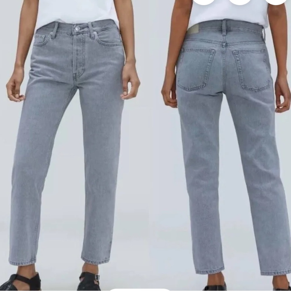 Everlane Relaxed Straight High Rise Gray Women's Jeans 25